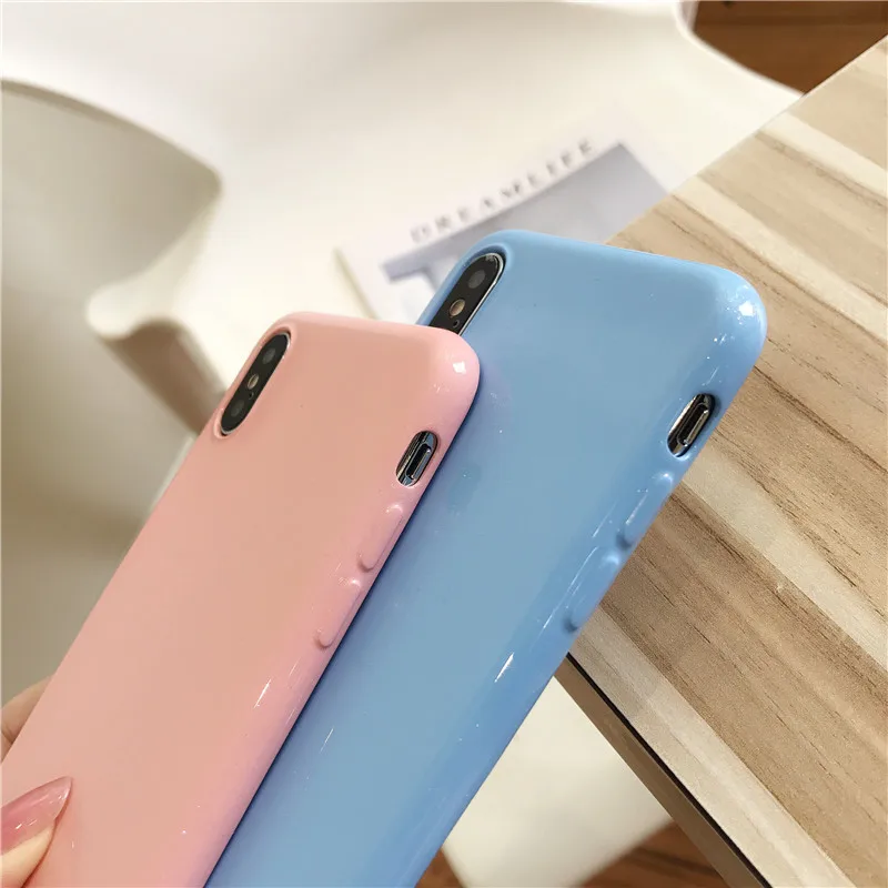 Silicone Glitter Powder TPU Soft Candy Color Cover Phone Cases For Samsung Galaxy S9 S8 Plus S7 S6 Edge Note 9 8 Back Protect