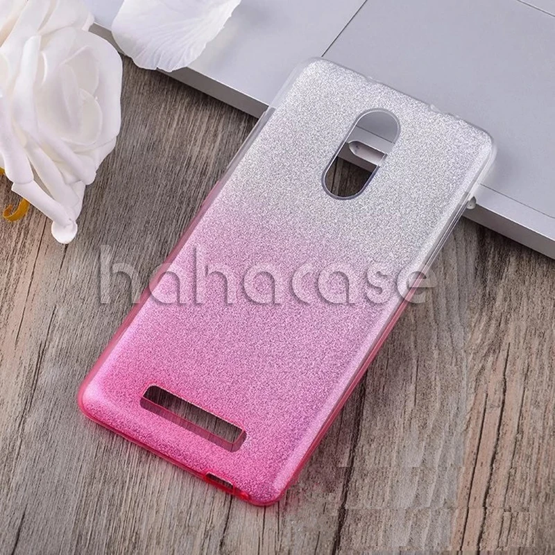 Discount 500pcs 3in1 Glitter Bling Hybrid TPU+PC Case  For Xiaomi Redmi Mi8SE 6Pro 6A MiA2 A1 5 S Plus Note 5A 4 4X  Gradient Color Cover 8
