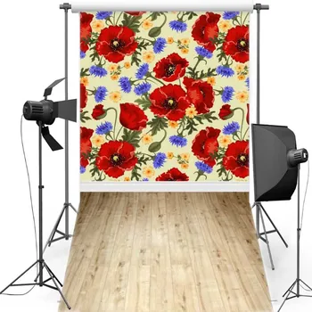 

Flower Wall New Fabric Flannel Photography Background For Baby Floor Vinyl Backdrop For Children photo studio F1129