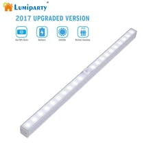 20 LED Motion Sensor Night Light Closet Lights AAA Battery Wireless Cabinet IR Infrared Motion Detector Wall Lamp Nightlight