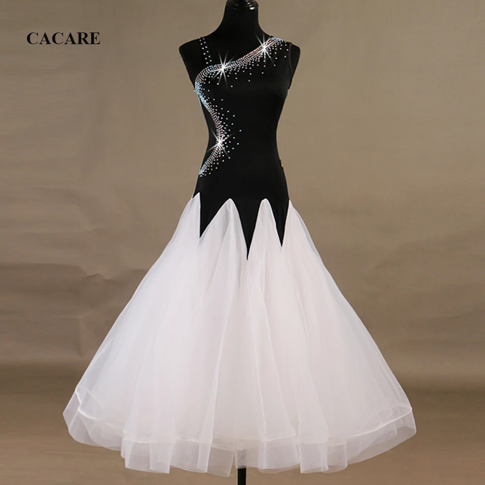 

Ballroom Dance Competition Dresses Standard Dance Dresses Ballroom Dress Customized Size D0478 Luxury Rhinestones Big Hem