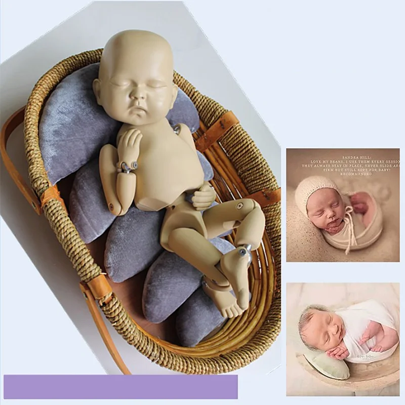 

Infant baby photo props newborn photography props 5 pcs moon shape cute baby pillows toddler shooting accessories Christmas gift