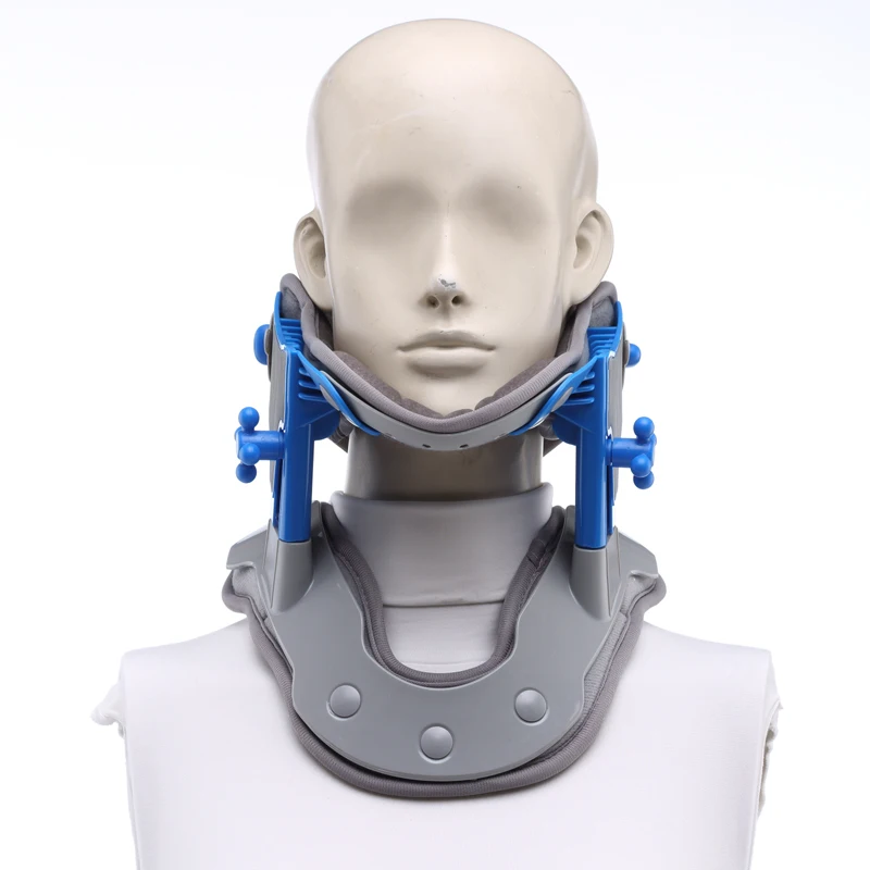 Electric heat cervical traction suport brace ajutable