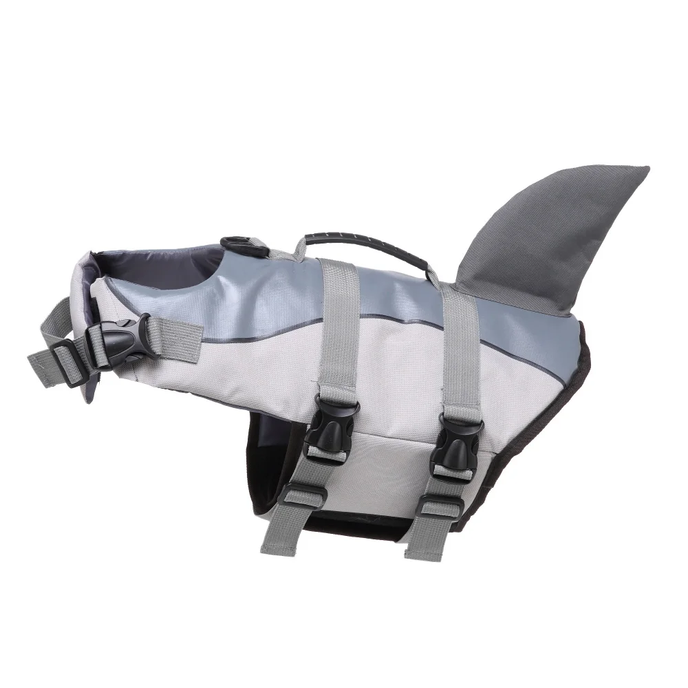 Летний спасательный жилет для собак, одежда в стиле акулы, флотационный жилет для маленьких, средних и больших собак, безопасный плавательный костюм, консервант
