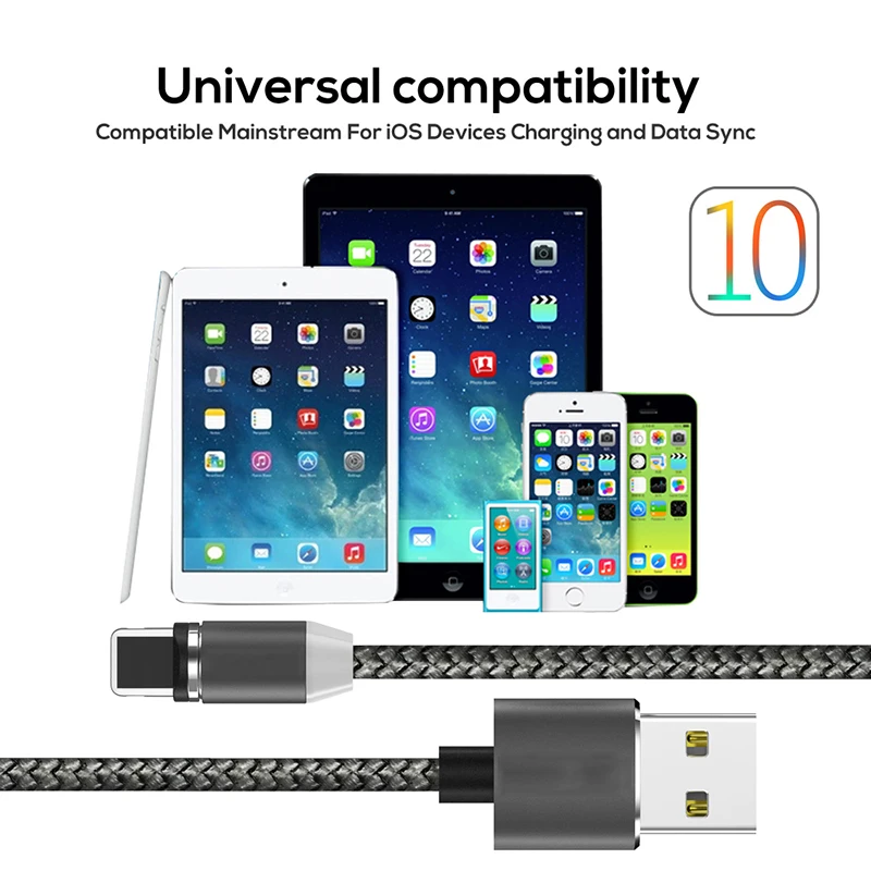 1M-LED-Fast-Magnetic-Cable-Charging-Nylon-Braided-USB-Charger-Cable-for-iPhone-X4-8-7