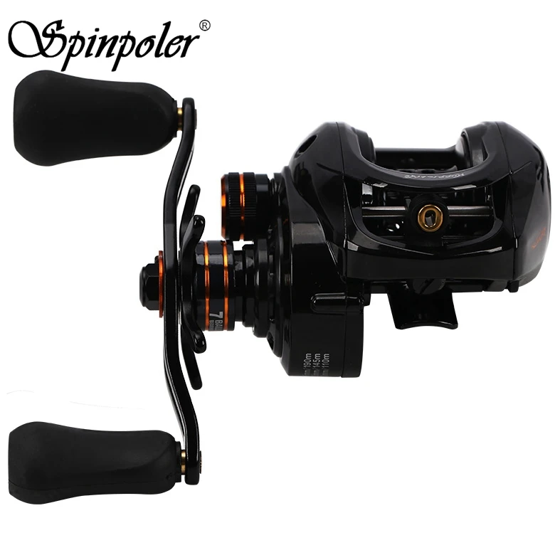 

Spinpoler Right Or Left Baitcasting Reel 6.6:1 Gear Ratio Bait Casting Fishing Reel Magnetic Brake System Fishing Tackle