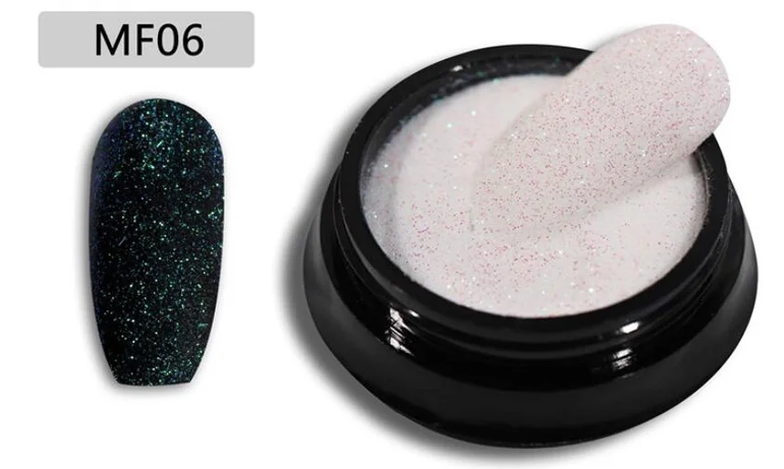 Color 6 Сахар блеск для ногтей Порошковая голографическая Velvert лак для ногтей пигмента порошок пыли Маникюр дизайн Гель-лак для ногтей искусство украшения - Цвет: Color 6