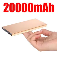 Portable external battery pack Charger 20000mah Power Bank emergency battery charger Dual USB Powerbank Backup power