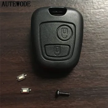 

AUTEWODE Replcace car key shell For Toyota Aygo 2 Button remote key Fob case cover no logo no blade+2 pcs micro switches
