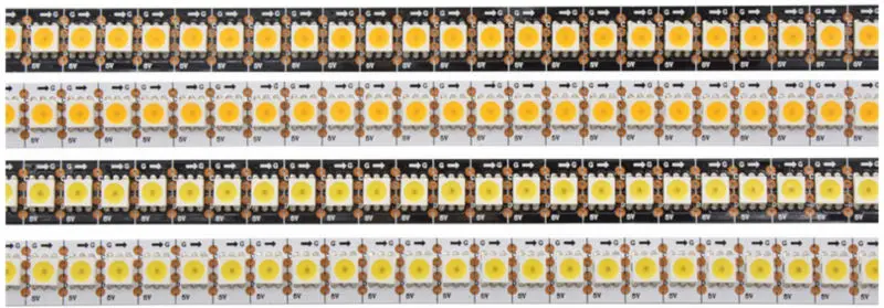 

[Seven Neon]Free shipping IC APA102 cold white/warm white 5050 led strip,Black/White PCB,30/60/144leds/pixels/m,IP20/65/67 DC5V