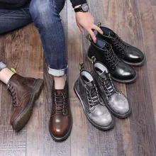 Genuine leather Men Boots motorcycle 2019 British Jason.Martins Vintage Classic military desert Boots Motorcycle ankle boots цена Genuine leather Men Boots motorcycle 2019 British Jason.Martins Vintage Classic military desert Boots Motorcycle ankle boots цены онлайн