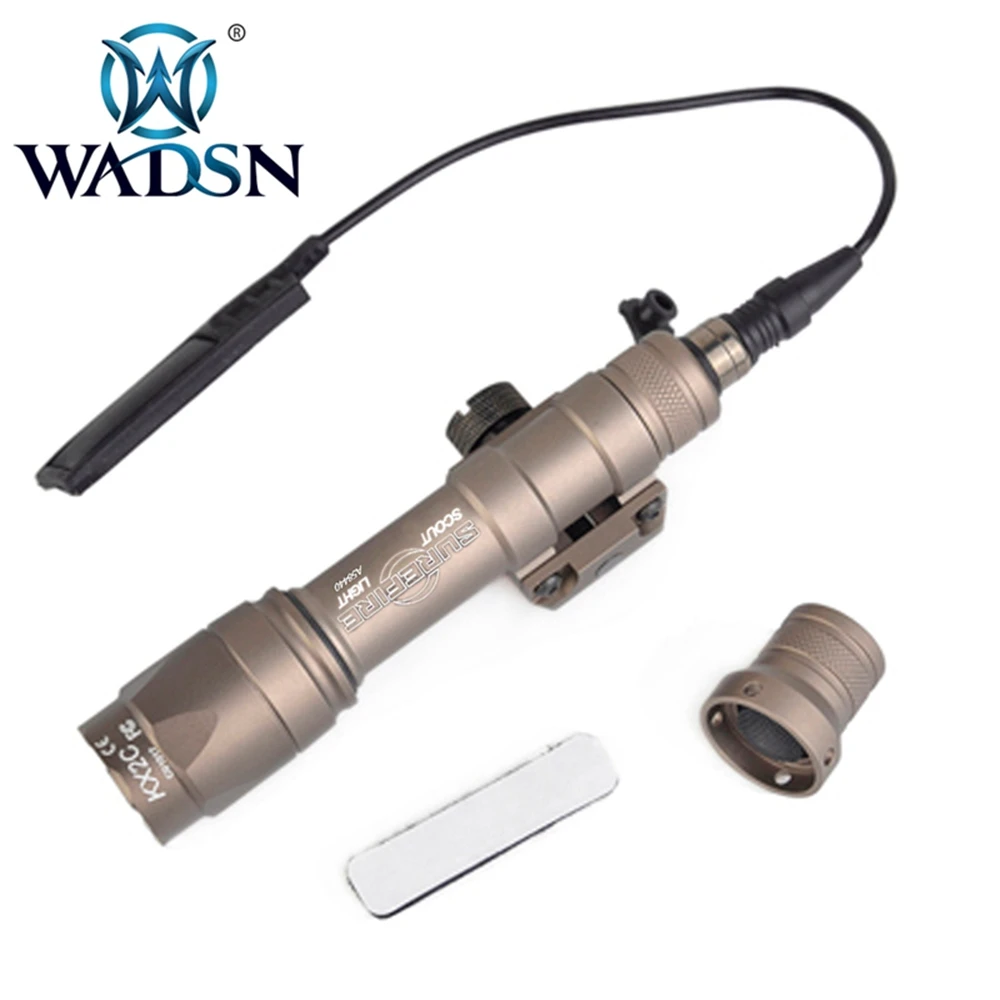 WADSN Surefir M600C Tactical Flashlight Softair DBAL-D2 RED Laser IR lazer Double Control Switch Airsoft Hunting Weapon Lights