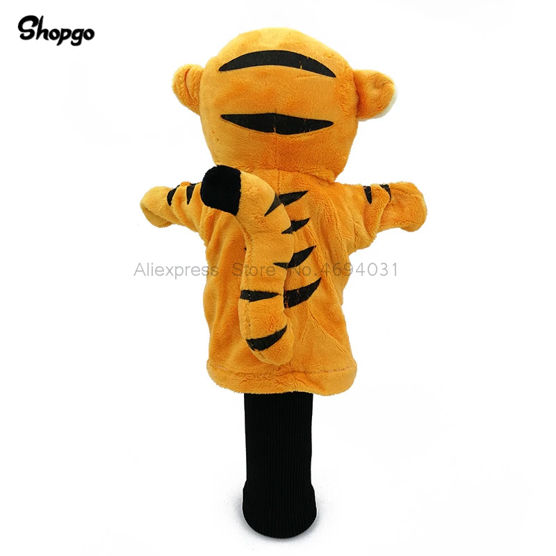 Orange Tiger Golf Head Cover Fairway Woods Golf Cover Sporting Goods Animal Protector Mascot Novelty Cute Gift