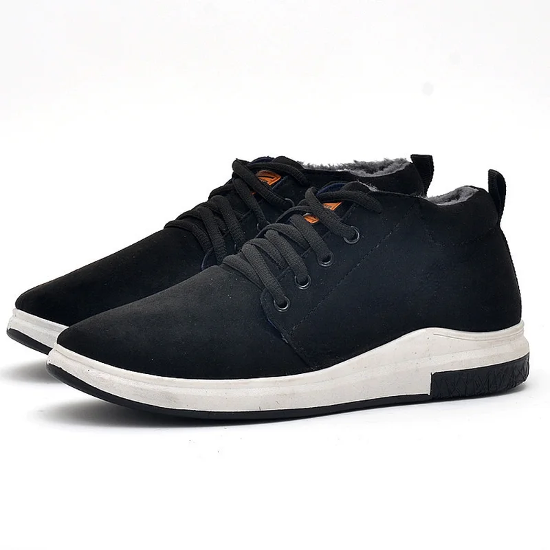 

Promotion Mens Boots Winter Shoes Man Snow Boots Ankle Platform Plush Fashion Casual Shoes Lace-up Plus Warm Out-door Men Boot