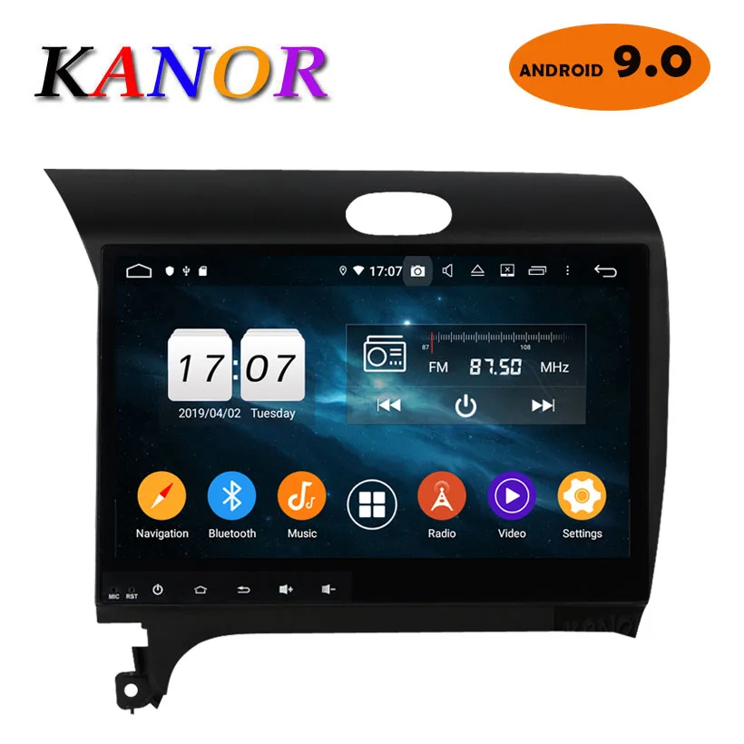 

KANOR Android 9.0 Octa Core 4+32g Car DVD Player for KIA K3 Cerato Forte car radio audio video player 2 din gps navigation