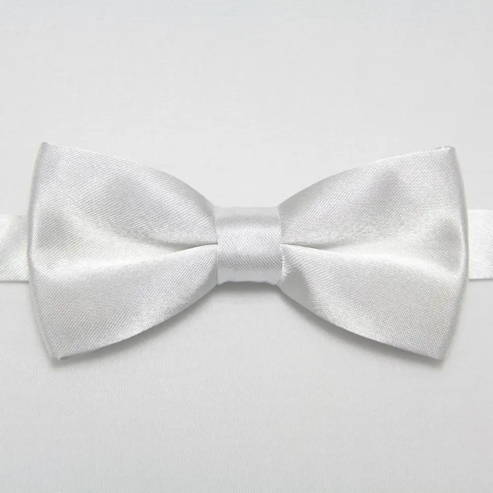Модный галстук-бабочка для маленьких мальчиков - Цвет: Белый