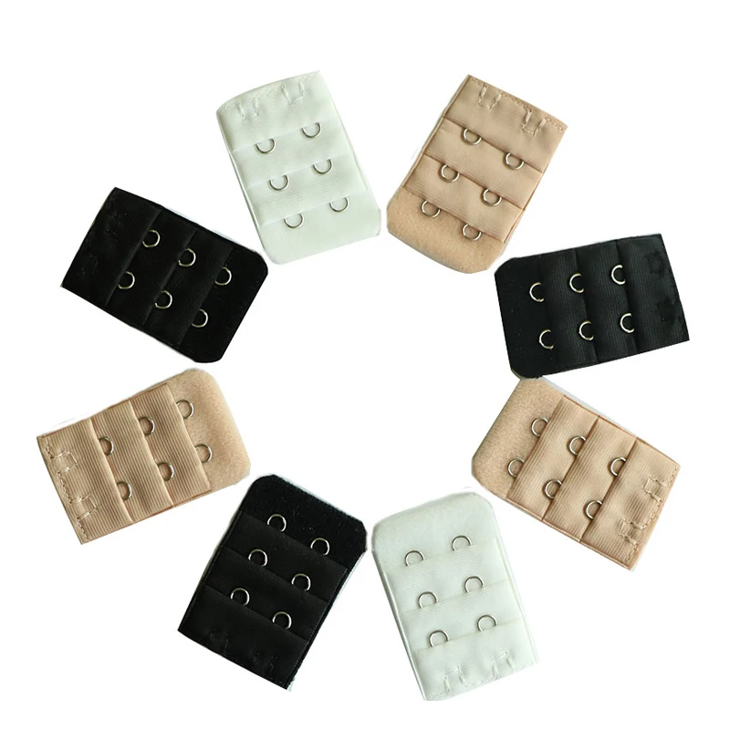 5 шт. Для женщин бюстгальтер ремешок Extender Расширение для бюстгальтера 3 ряда 2 Крючки застежка на пряжки белье швейные инструменты аксессуары для нижнего белья