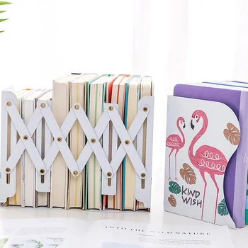

Creative Fashion Retractable Metal Bookends Metal Home Office School Decor Book Storage Rack Desktop Stands For Magazine,Book,CD