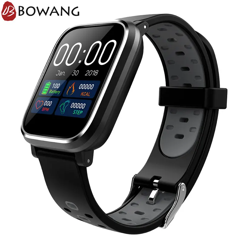 

Square Smart Watch Men Women BOWANG Waterproof Sports SmartwatchHeart Rate Remote Camera Control For Android IOS W04