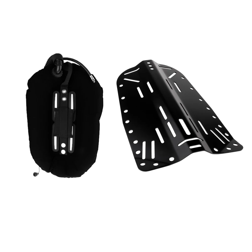Scuba Diving Donut Wing 30lb/13.3kg with Single Tube & Technical Diving Back Plate Backplate Dive Gear Equipment