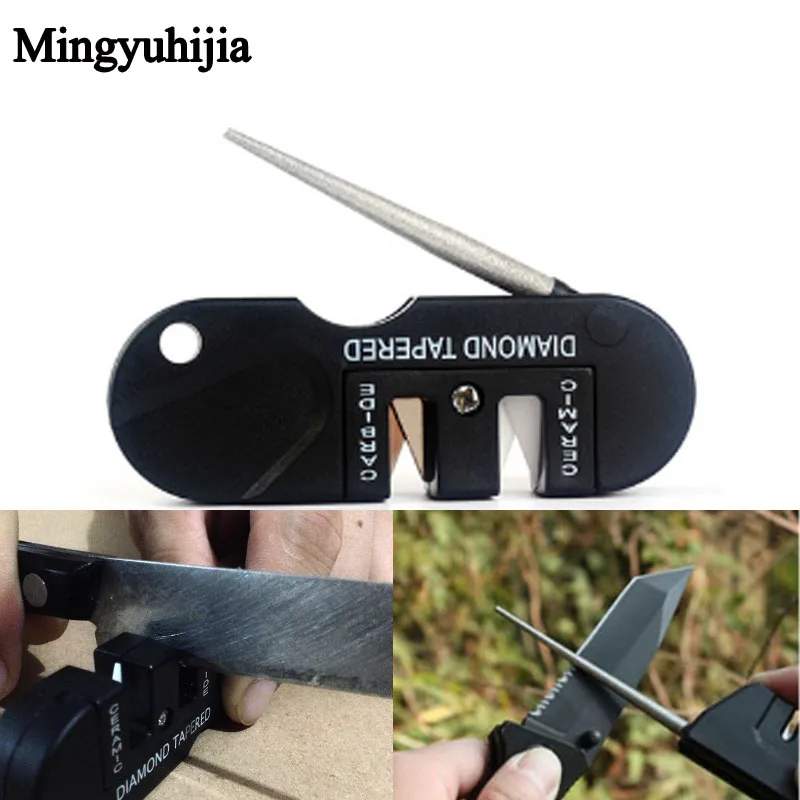 Keychain key ring Diamond Knife Sharpener Camp equipment Outdoor