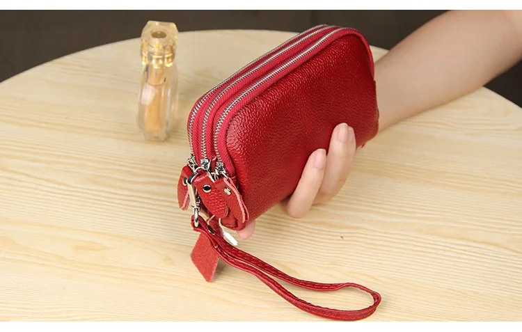 camadas zíper bolsa de pulso grande capacidade
