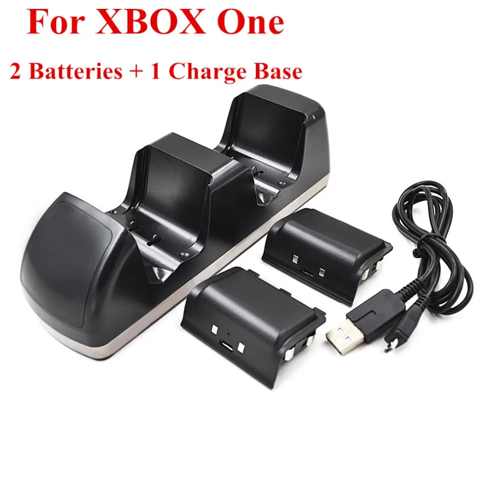 For Xbox One Game Controller Charging Station Dual Dock Charger Base