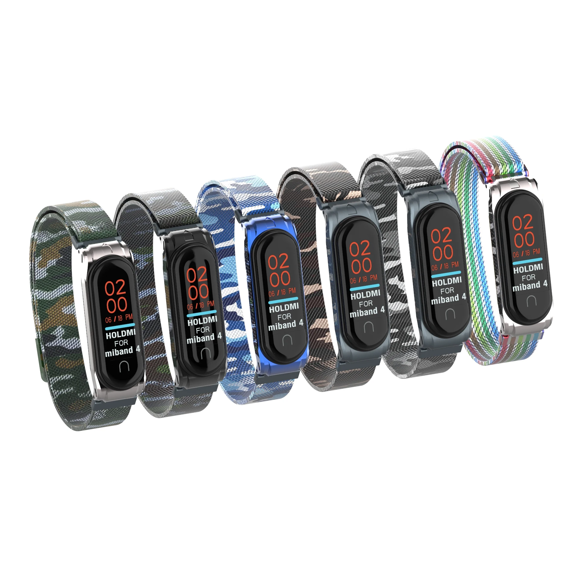 Ремешок Миланская петля для Xiaomi mi band 3 4 металлический браслет Miband miband