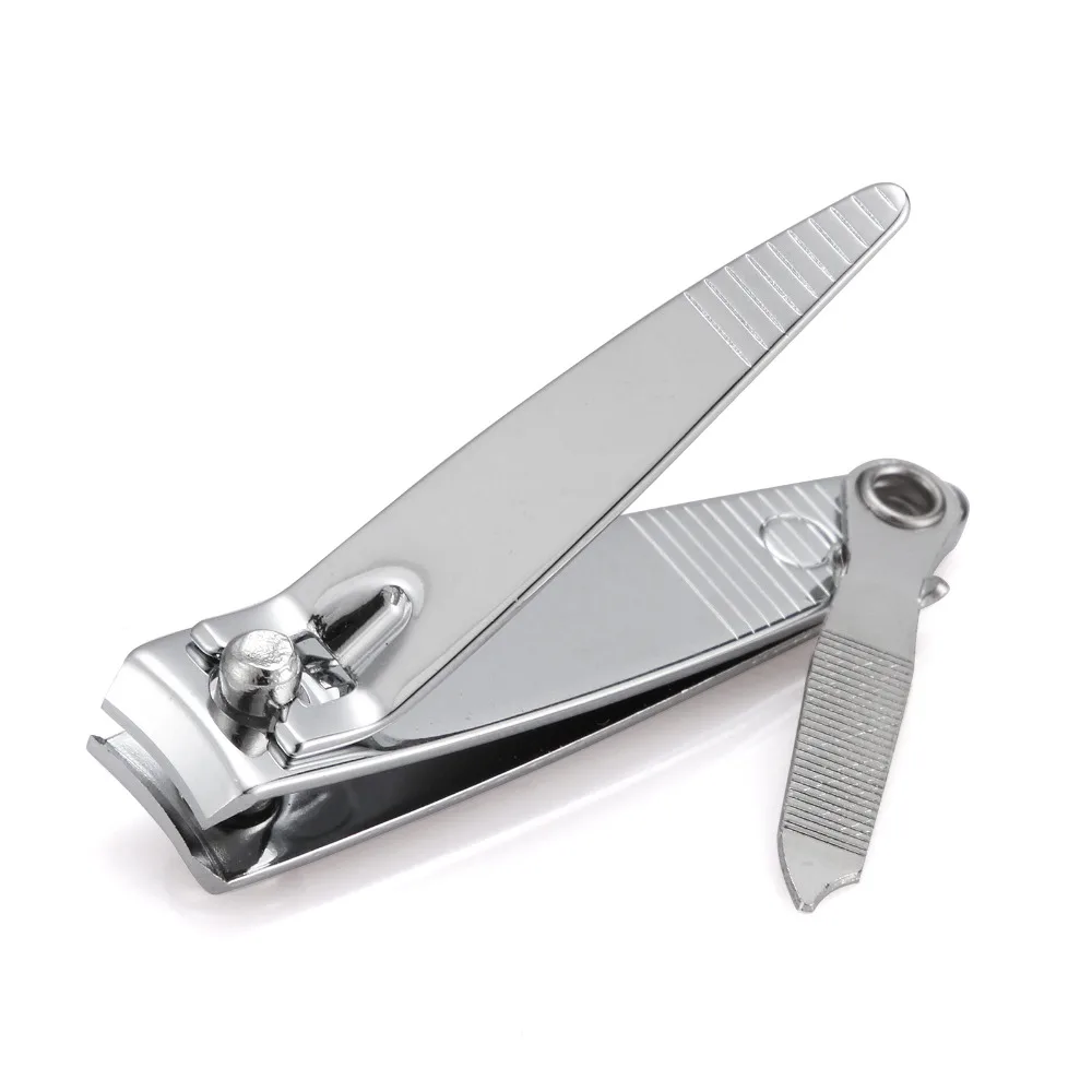 24 Pcs/set Stainless Steel Flat Nail Clipper Professional Manicure Nail