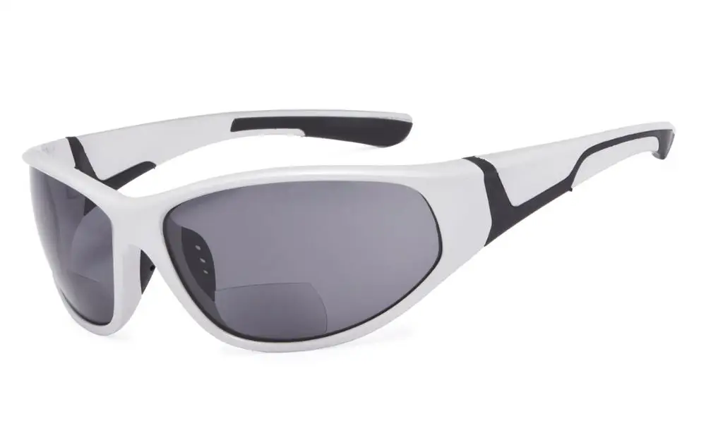 SGS039 очки бифокальные Солнцезащитные очки с TR90 и резиновой оправой-солнцезащитные очки в спортивном стиле - Цвет оправы: PearlySilver