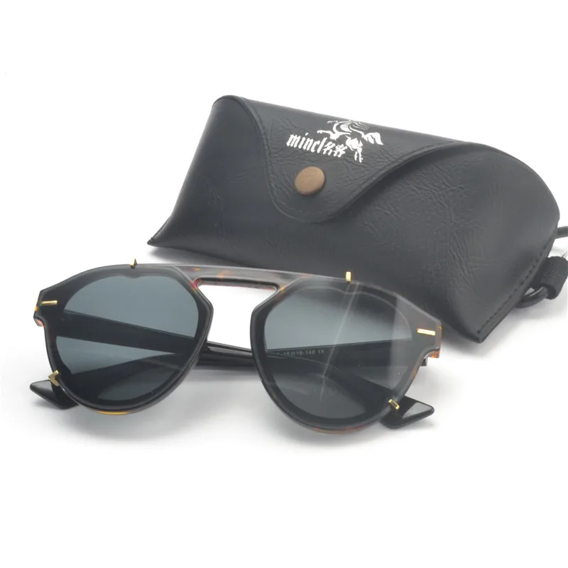 

Fashion Oval Sunglasses Women Brand DesignRivet hip hop Sun Glasses Retro Ladies punk Goggles for Men Mirror Eyeglasses UV FML