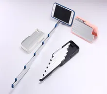 Hot Selling Fashion Handheld Selfie stick Cover Camera Self-timer lever Retractable Aluminum Phone Case For iphone 6 6s plus