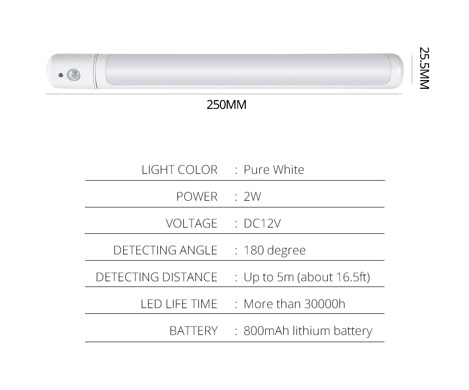 PIR датчик движения, светодиодный светильник для кухни под шкафом, перезаряжаемый через USB, светодиодный магнитный датчик для лампы, Arduino, освещение для гардероба