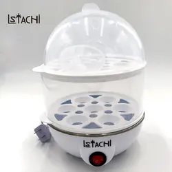 LSTACHi многофункциональный двойной яйцо Плита/яйцеваркой Автоматическая Мощность Off Нержавеющая сталь дома маленький завтрак машины