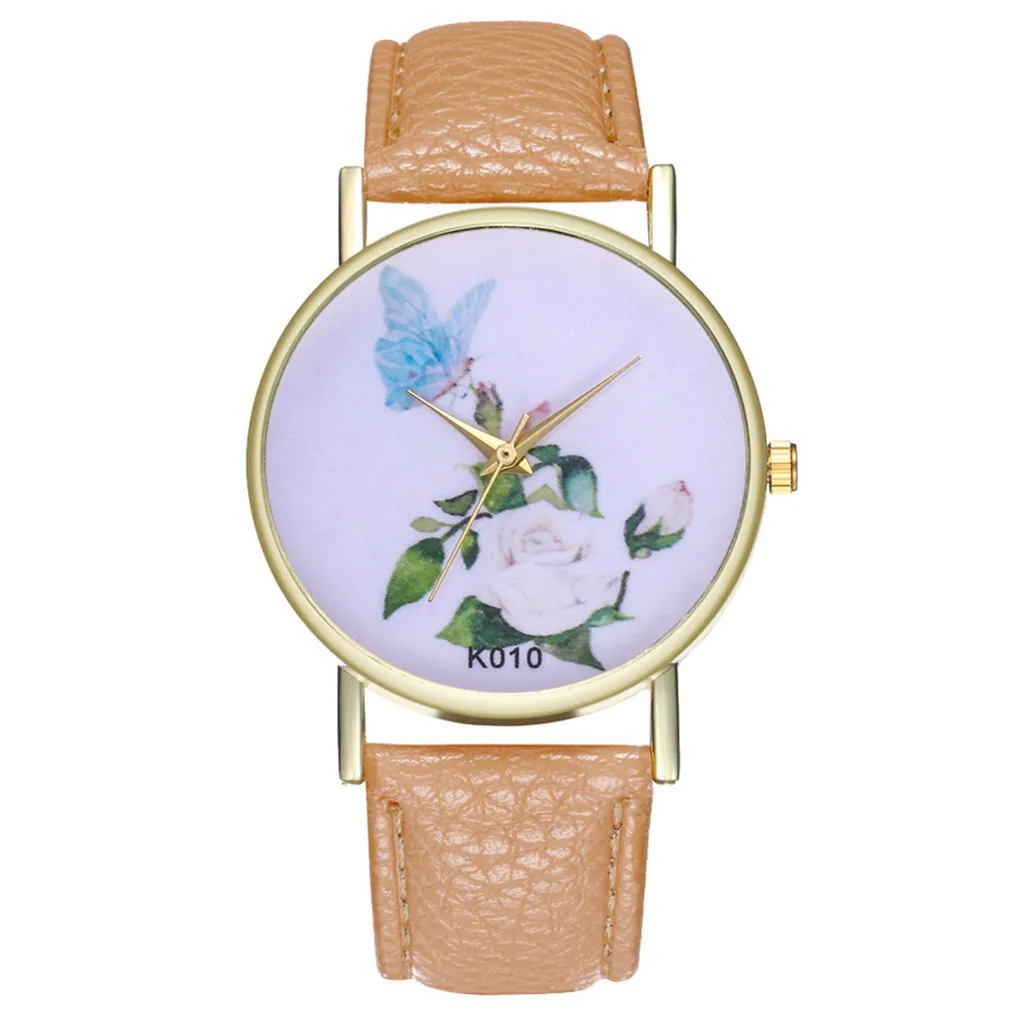 

Zhou Lianfa Novaj Metalaj Ladies Leather Strap Quartz Casual Watch Minimalist Men and Women Watches
