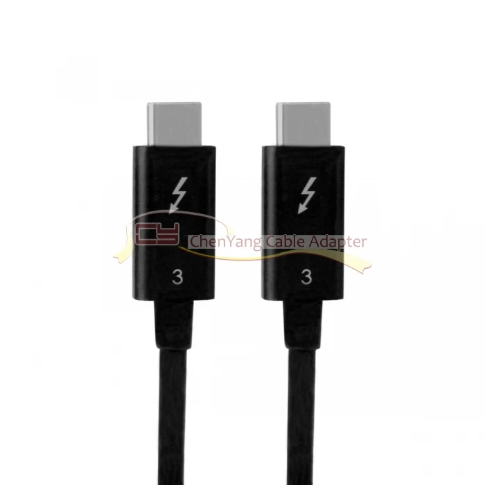 Jimier Thunderbolt 3 USB-C USB 3,1 мужчина к Thunderbolt 3 мужской 40 Гбит/с кабель 50 см