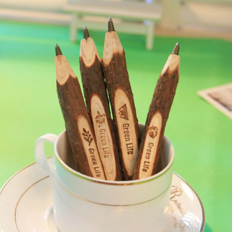 Languo LGYS-3255 натуральная деревянная короткая шариковая ручка печать рекламного логотипа ручка школьные офисные бизнес рекламные канцелярские принадлежности