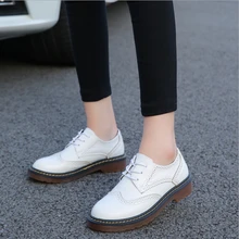 Винтажная обувь; женская обувь с перфорацией типа «броги» известного бренда; обувь на плоской подошве со шнуровкой; эспадрильи в британском стиле; женские дышащие лоферы