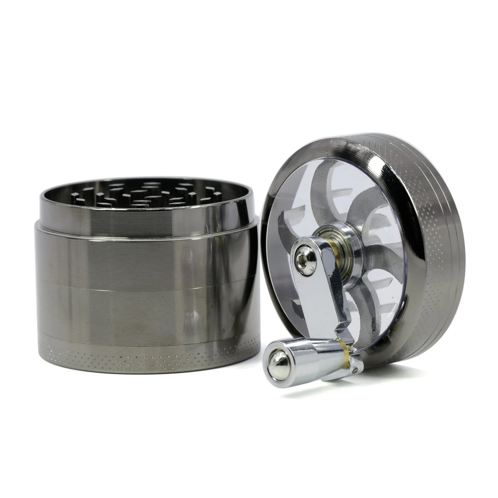 Zinc Alloy Four-Layer Hand-operated Smoke Grinding Box for Export Rocker Crusher | Дом и сад