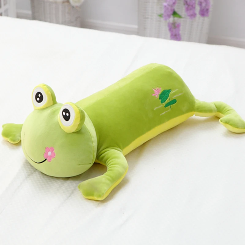 Dibujos Animados lindo juguete de peluche almohada Rana niños dormir almohada Animal de peluche muñecas sofá cojín acompañar juguetes cumpleaños Peluches