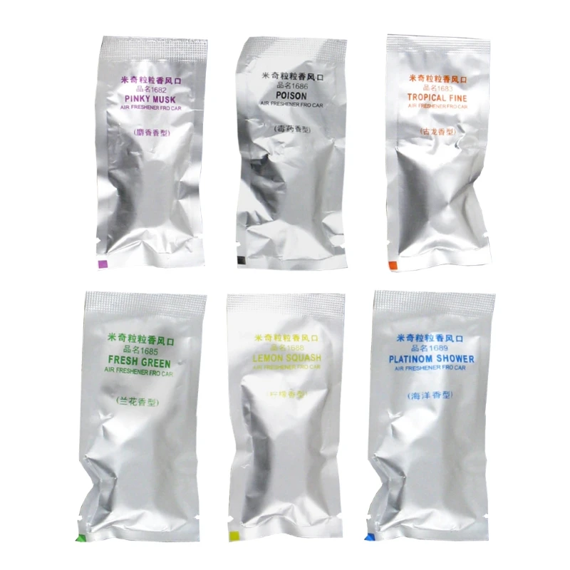 

10pcs elegant car air freshener small dimension Clip Diffuser for Perfume Tablet Pill Auto Dashboard Flower