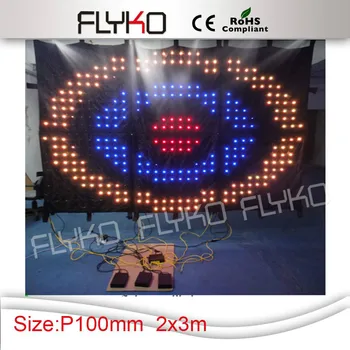 

P10 2x3M RGB LED Lamp Cloth with SD Controller soft led video display