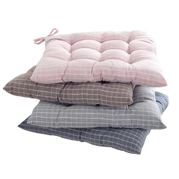 

LGOLOL2019 Japanese Plaid Chair Pad Thicken Office Student Chair Cushion 4 Color Optional Tatami Cushion Stool Mat Free Shipping
