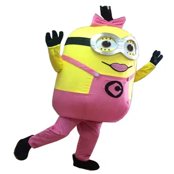 

New pink Minion Mascot Costume Adult Character Costume Cosplay Mascot Costume for Halloween Carnival party event