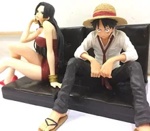 NEW hot 12cm One piece Boa Hancock Monkey D Luffy Modelling Action figure toys collection doll