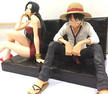 

NEW hot 12cm One piece Boa Hancock Monkey D Luffy Modelling Action figure toys collection doll Christmas gift with box