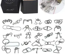 9 / 28 / 30 PCS per Set Metal Puzzle Wire Brain teaser Puzzles Game Traditional Educational Toys for Adults Children 9 / 28 / 30 PCS per Set Metal Puzzle Wire Brain teaser Puzzles Game Traditional Educational Toys for Adults Children