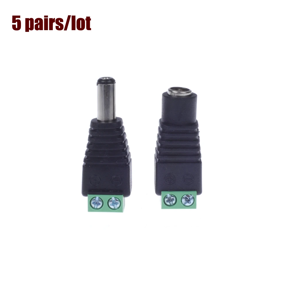 Garantizado 100% nueva potencia CCTV DC macho y hembra conector Jack CCTV vigilancia de Video de cámara de seguridad