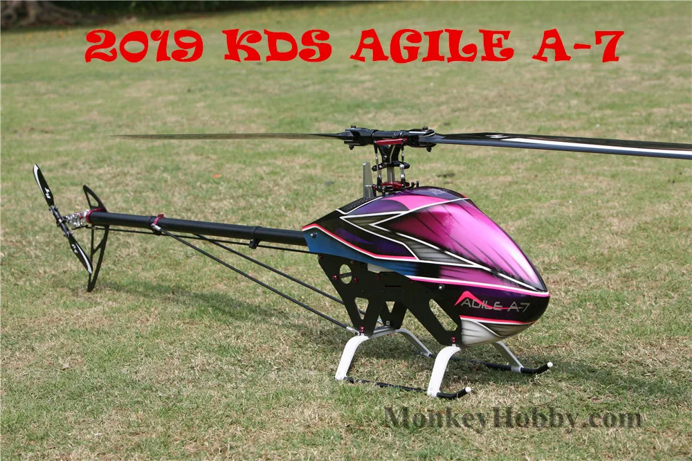 

2019 KDS AGILE A7 A-7 A700 RC Helicopter KIT (Not include blades) include EBAR V2 Flybarless system