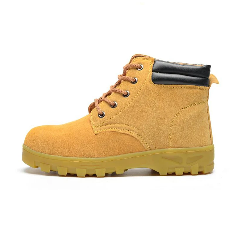 suede steel toe boots